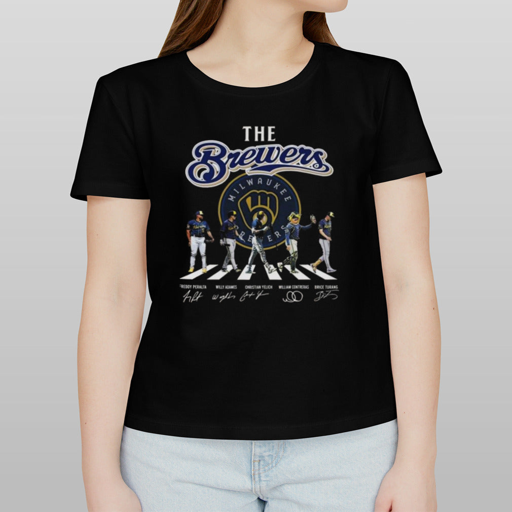 Milwaukee Brewers True Fan The Baseball Legends The Brewers Abbey Road Signatures T-shirt