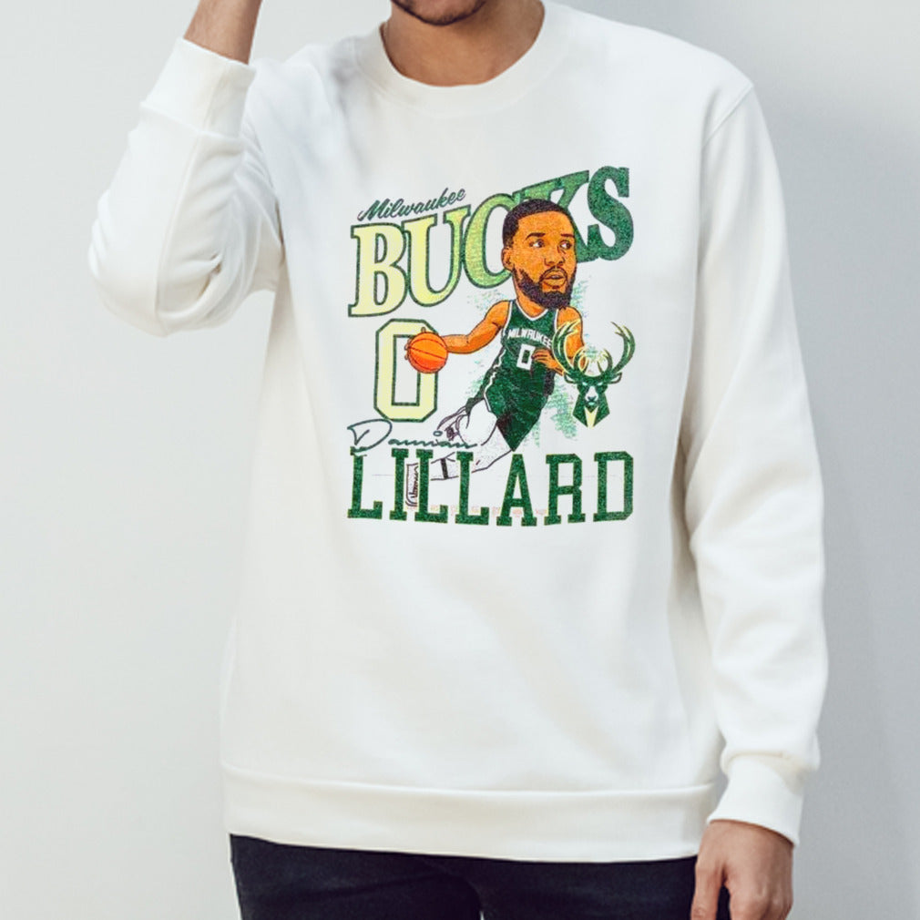 Milwaukee Bucks Damian Lillard Caricature shirts