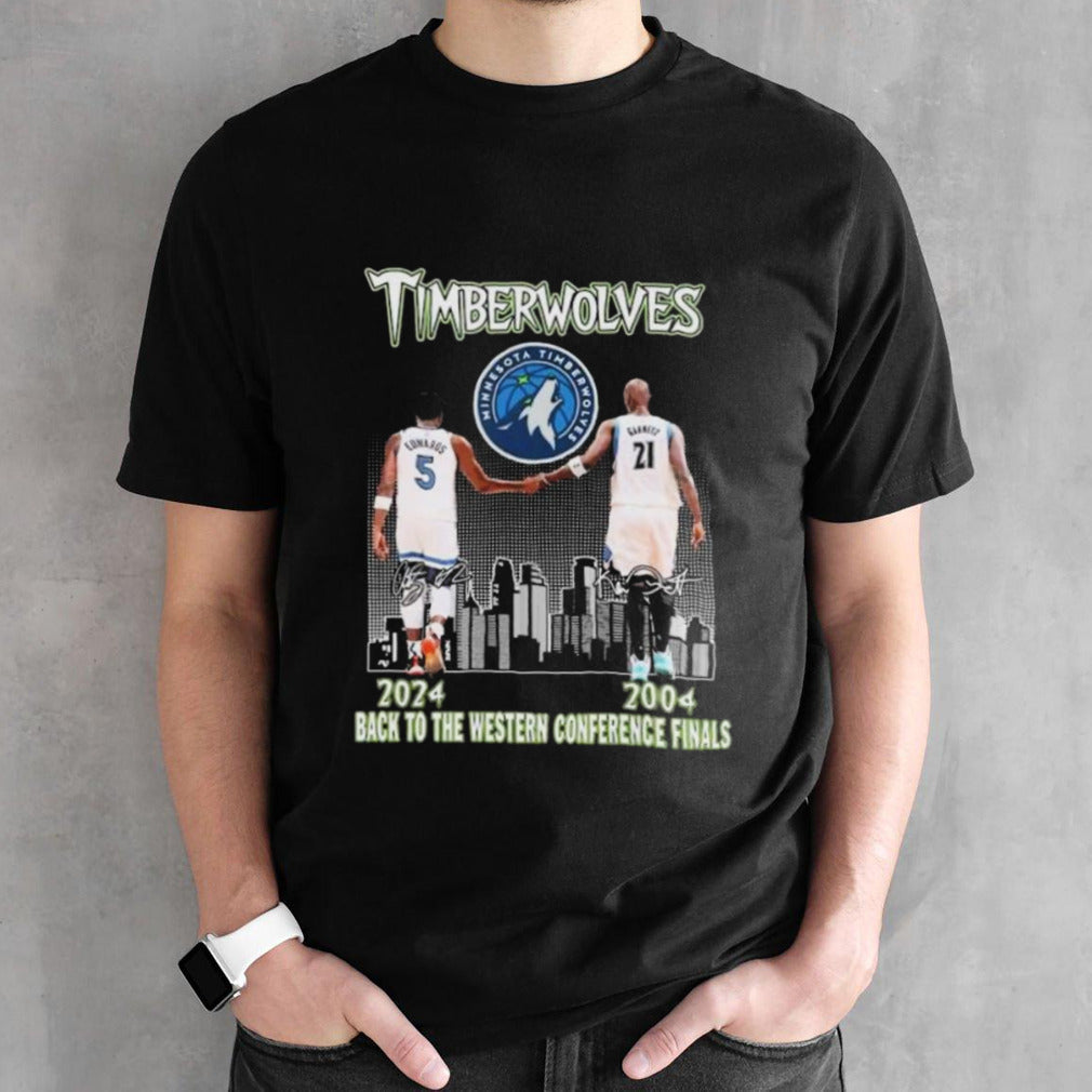 Minnesota Timberwolves 2004-2024 Back To The Western Conference Finals Signatures shirt