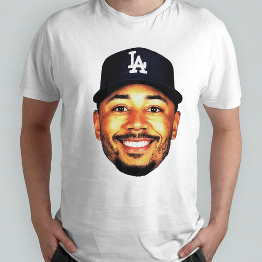 Mookie Betts Los Angeles Dodgers big face shirts