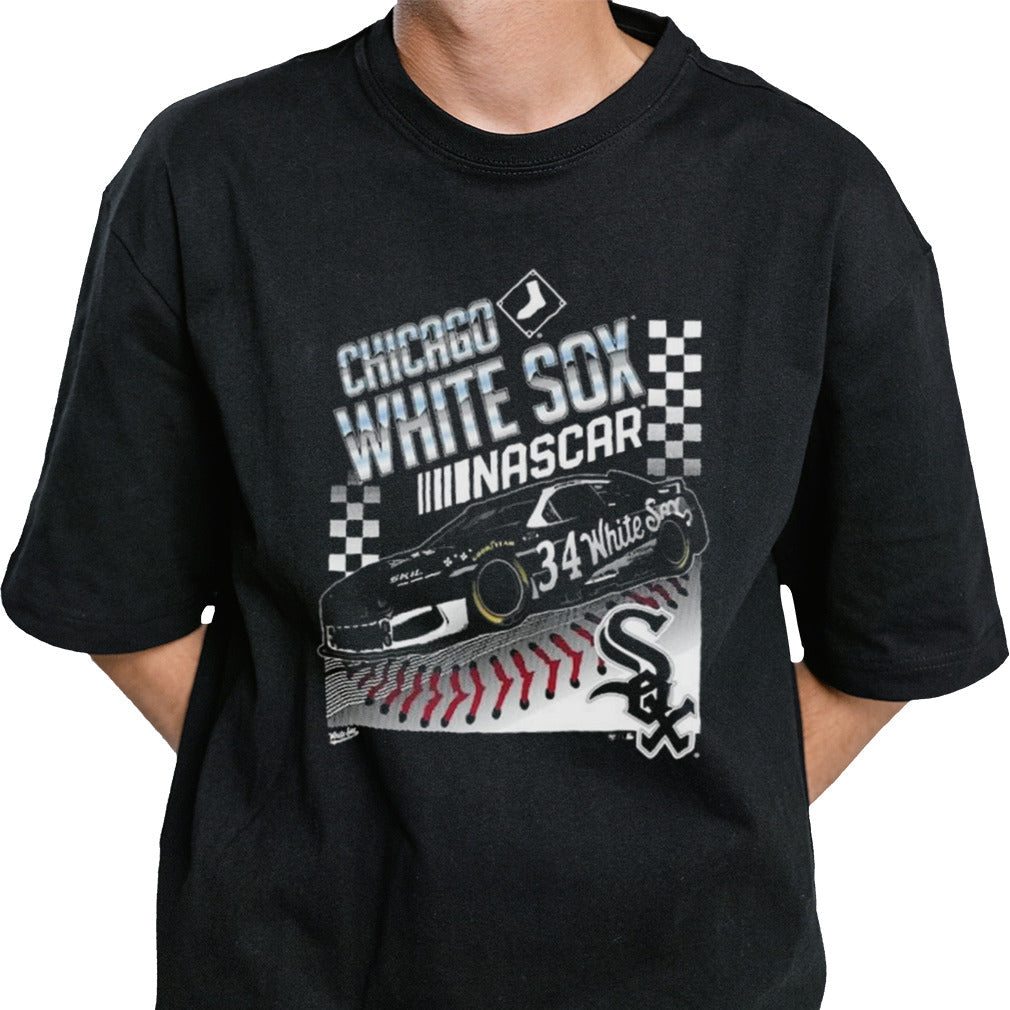 NASCAR x Chicago White Sox ’47 Black Franklin T-shirt
