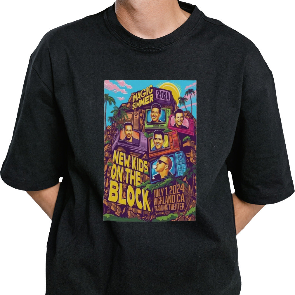 New Kids On The Block July 1 2024 Highland CA Poster Shirt