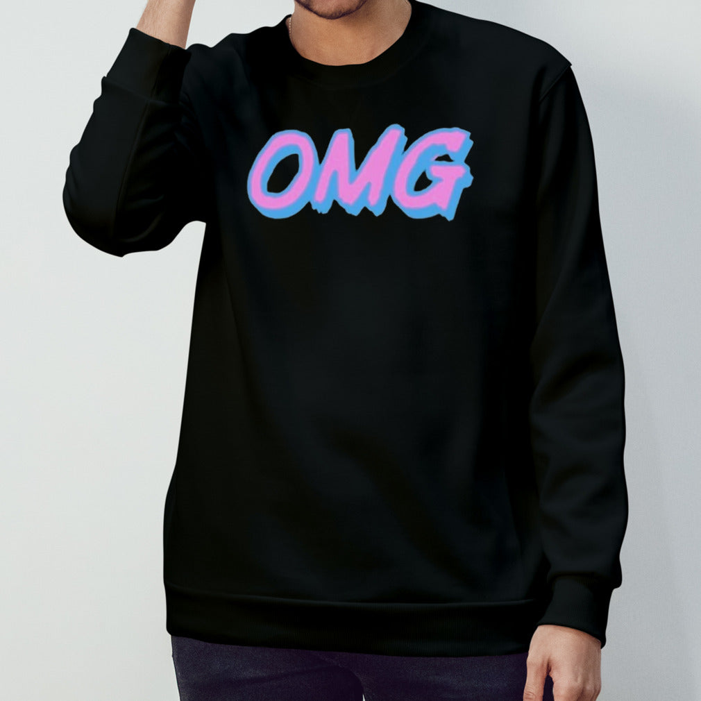 New York Mets Harrison Bader Wearing OMG shirt