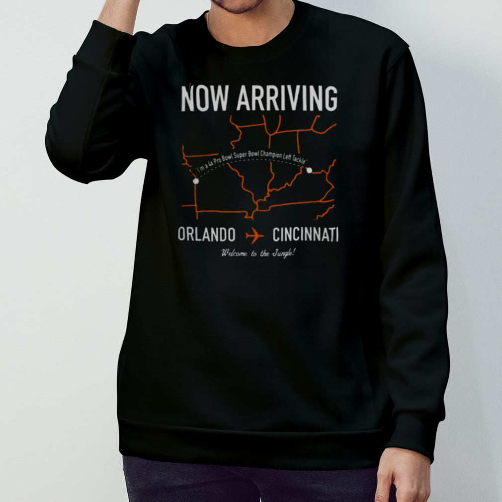 Now Arriving Orlando Brown Jr To Cincinnati Hoodie Cincy Shirtss
