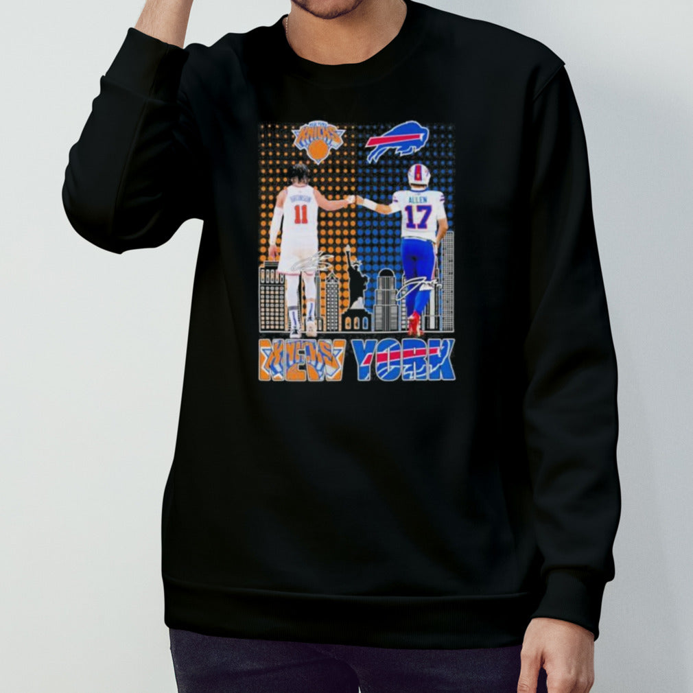 Official Jalen Brunson New York Knicks And Josh Allen Buffalo Bills Shirt