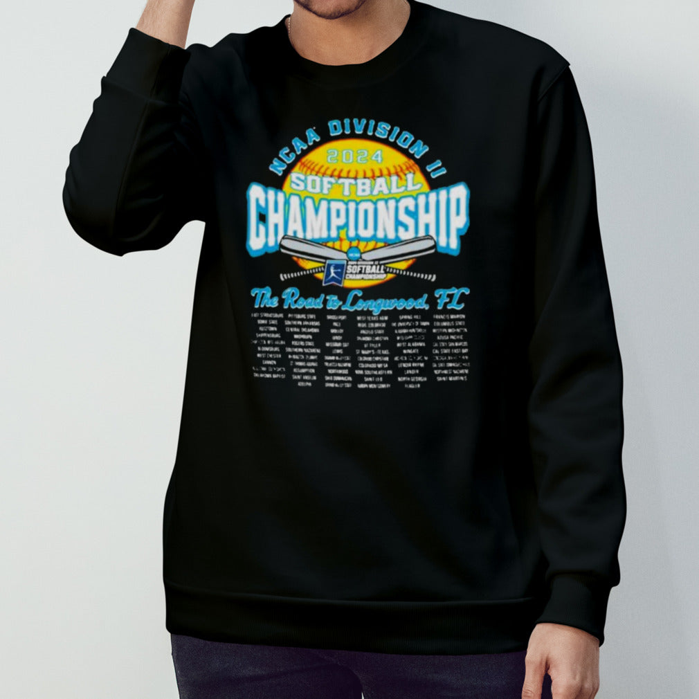 Official NCAA Division II Softball Championship 2024 The Road To Longwood, FL shirt