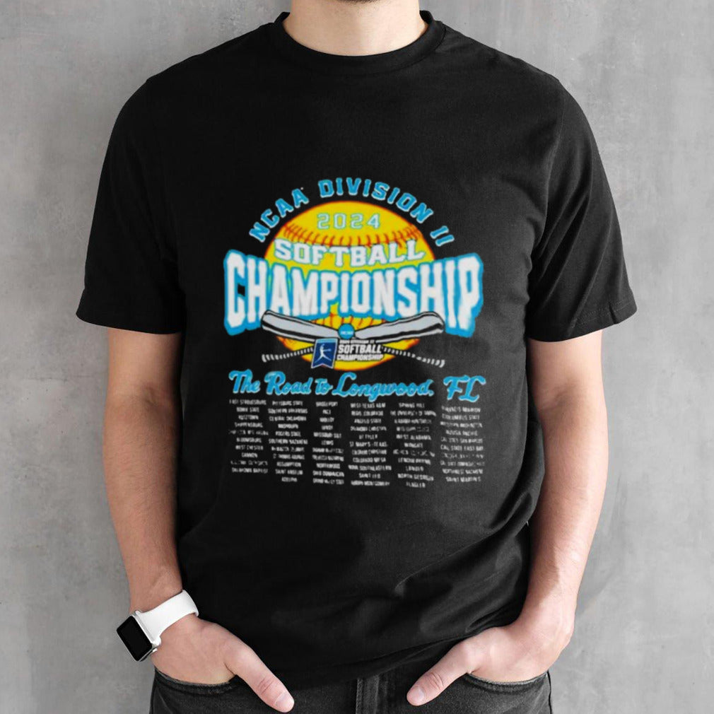 Official NCAA Division II Softball Championship 2024 The Road To Longwood, FL shirt