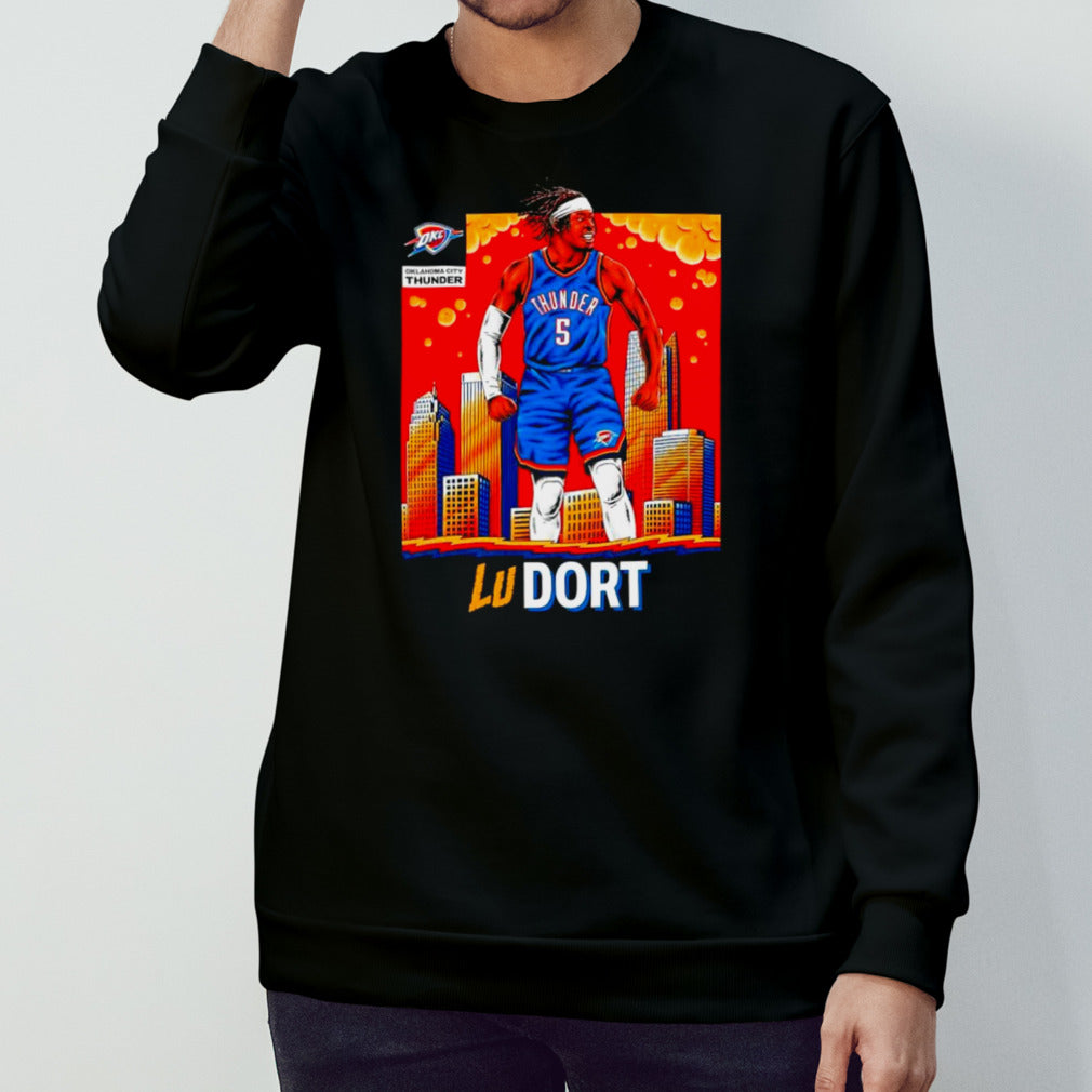 Oklahoma City Thunder Luguentz Dort skyline shirts