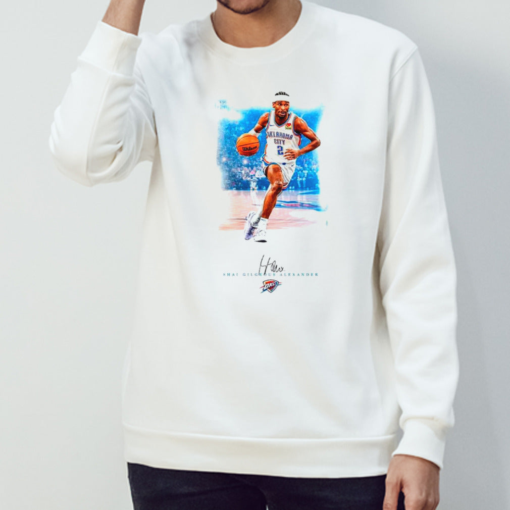 Oklahoma City Thunder Shai Gilgeous-Alexander player signature shirts