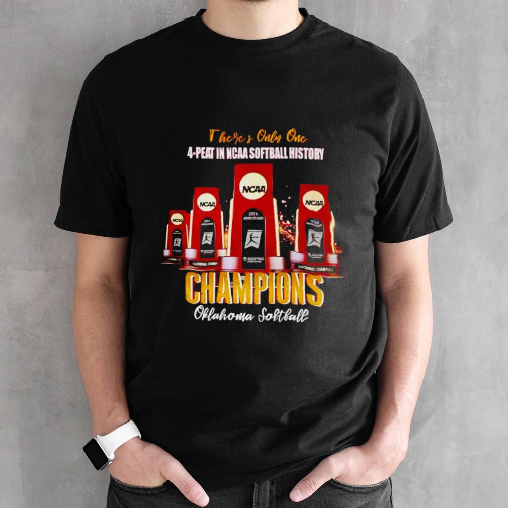 Oklahoma Snooners There is only one 4-Peat in NCAA Softball History 2024 shirt