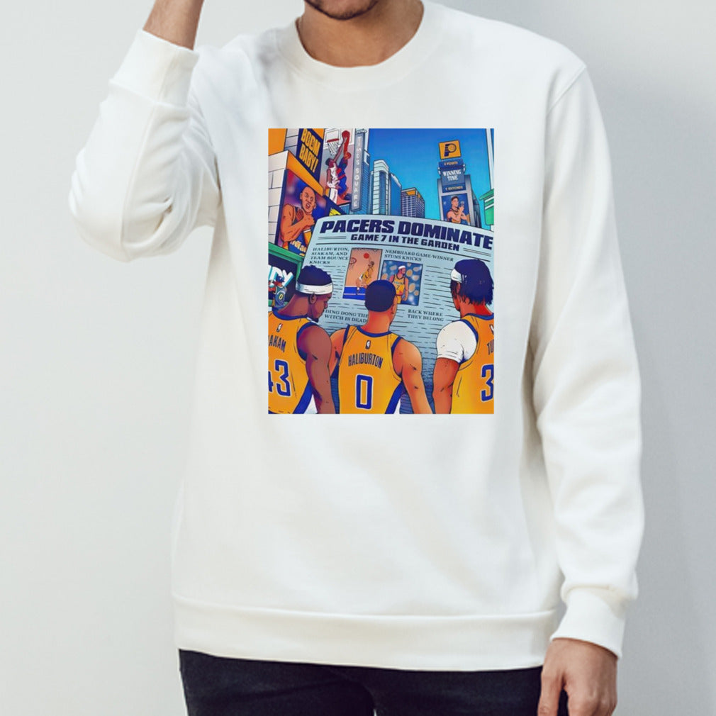 Pacers Dominate game 7 in the garden shirt