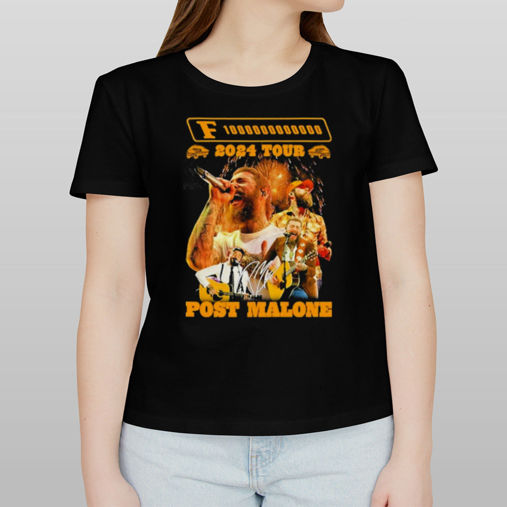 Post Malone Hits The Road For F 1 Trillion 2024 Tour Post Malone Signature Shirt
