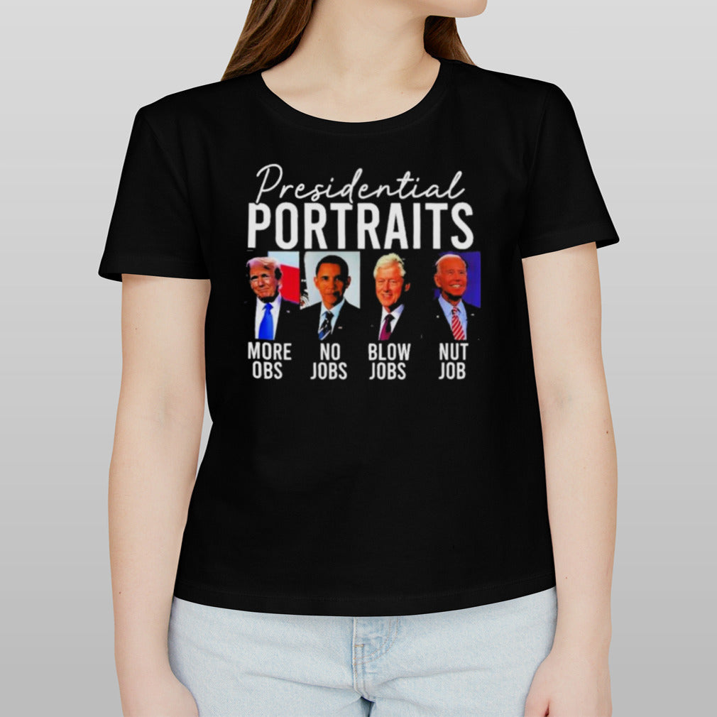 Presidential Portraits Trump Obama Bush 2024 T-Shirt
