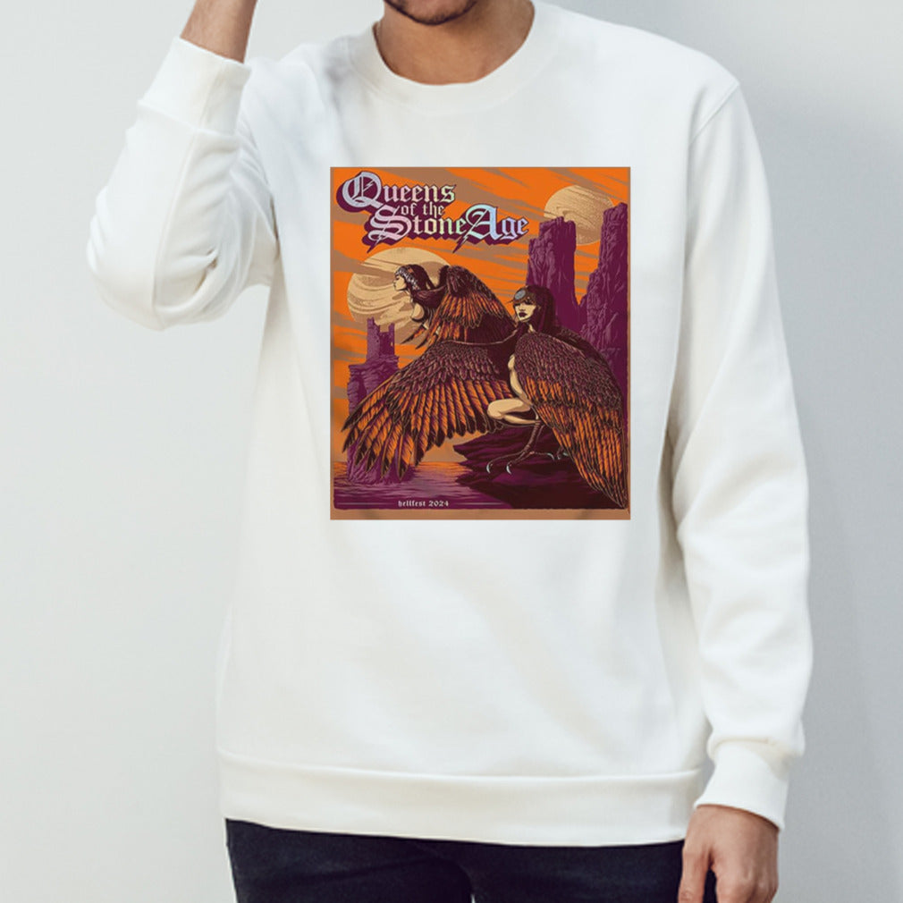 Queen Of The Stone Age Limited Poster At Extreme Market Of Hellfest 2024 Merchandise T-Shirt