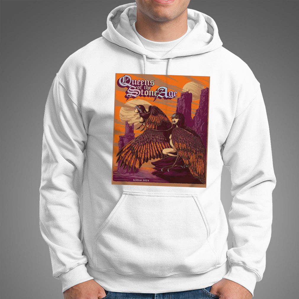 Queen Of The Stone Age Limited Poster At Extreme Market Of Hellfest 2024 Merchandise T-Shirt