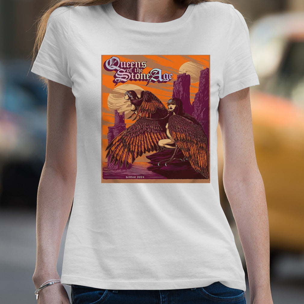 Queen Of The Stone Age Limited Poster At Extreme Market Of Hellfest 2024 Merchandise T-Shirt
