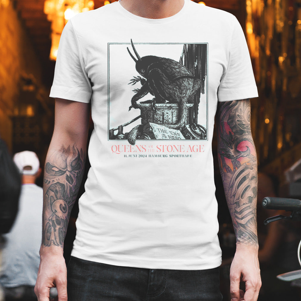 Queens Of The Stone Age 11 June 2024 Sporthalle Hamburg By Phillip Janta The End Is Nero Tour Merchandise T Shirt