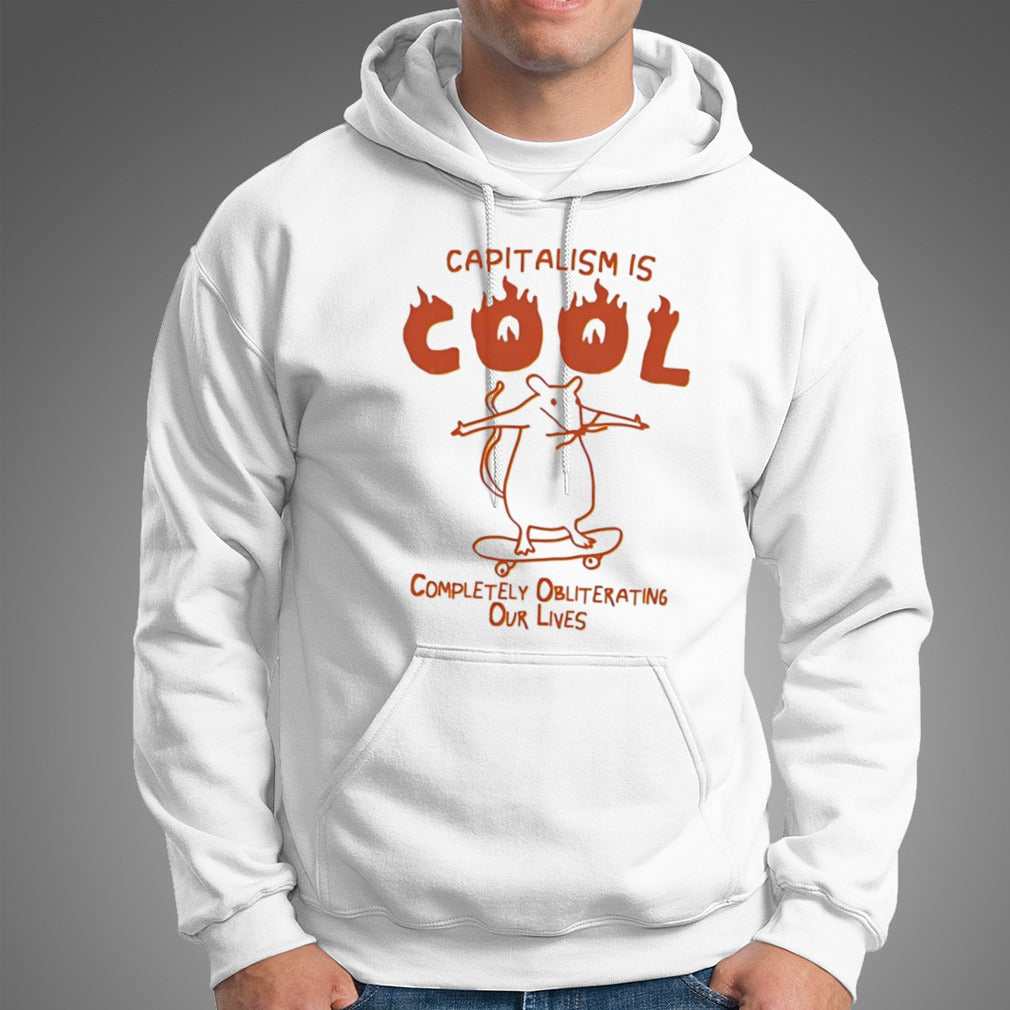 Rat skateboard capitalism is cool completely obliterating our lives shirt