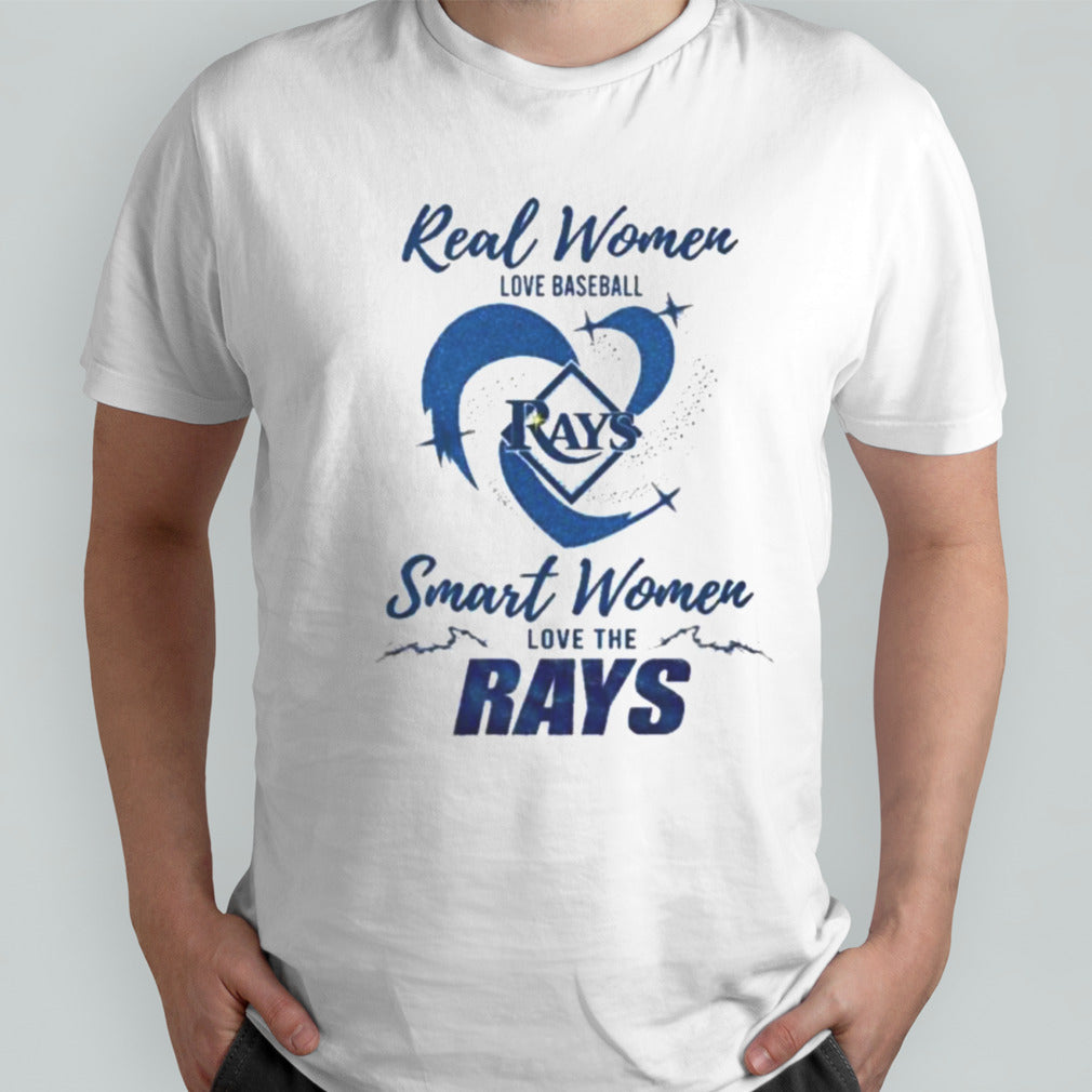 Real Women Love Baseball Smart Women Love The Tampa Bay Rays 2024 – Perfect Gift For Fans Shirt