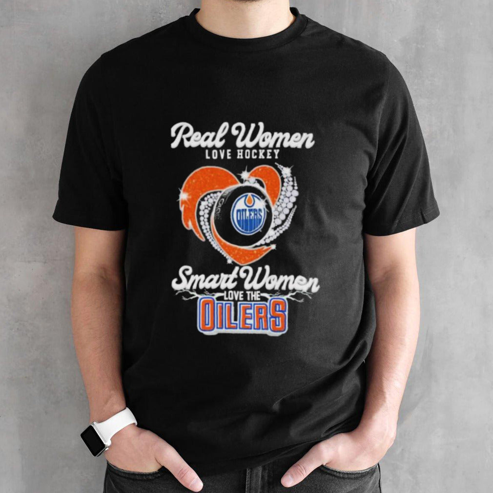 Real Women Love Hockey Smart Women Love The Edmonton Oilers Diamonds 2024 Final Shirt
