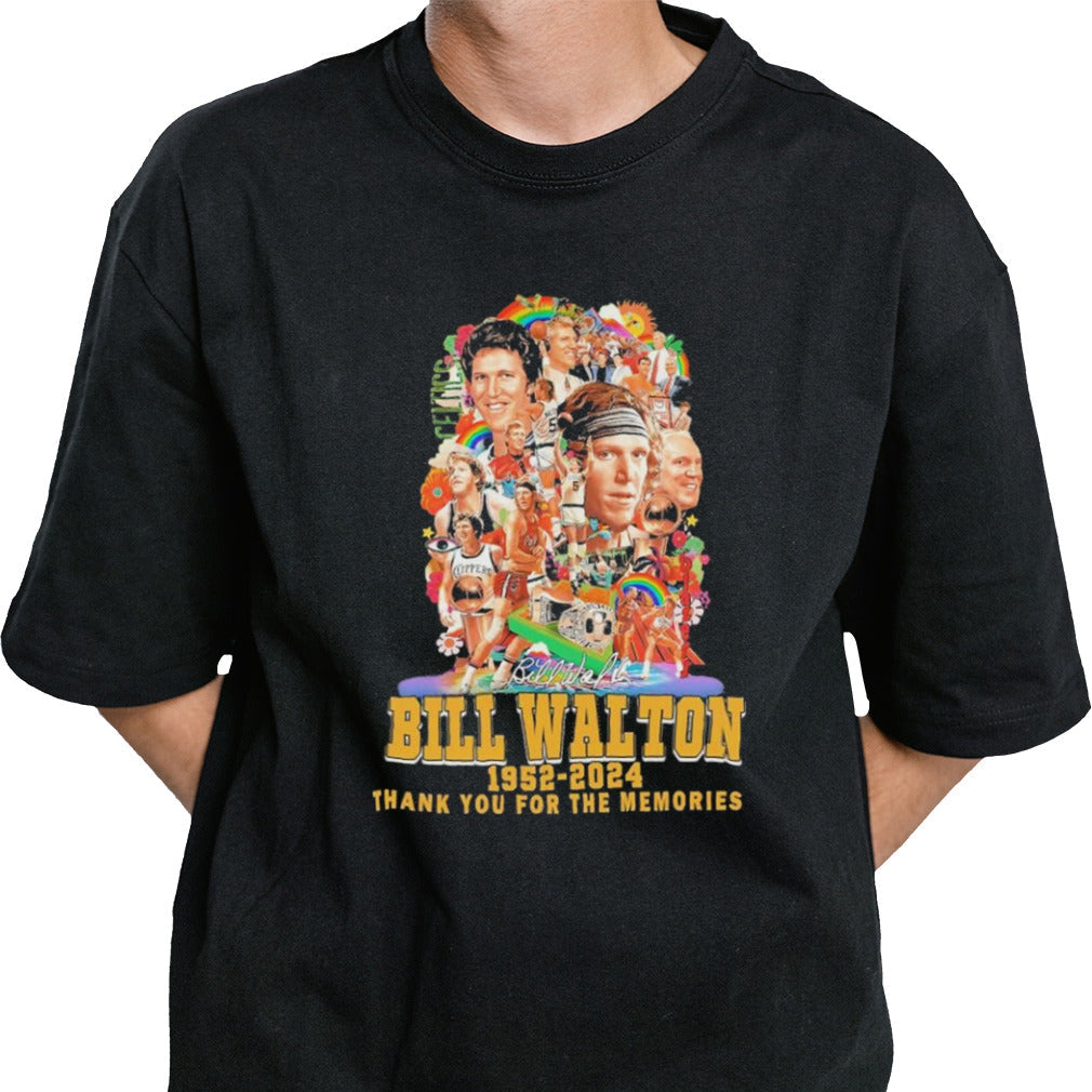 Remembering The Legendary Bill Walton 1952-2024 Thank You For The Memories Signatures shirt