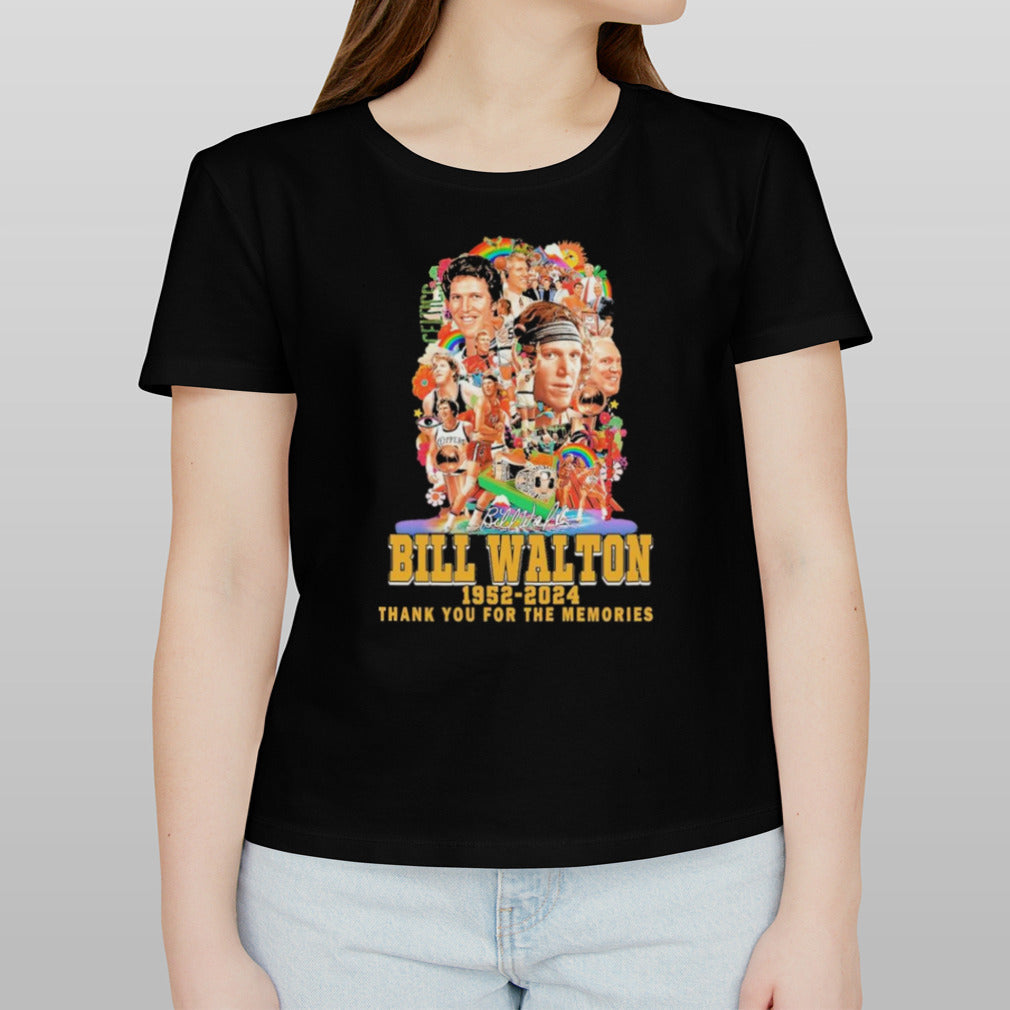 Remembering The Legendary Bill Walton 1952-2024 Thank You For The Memories Signatures shirt