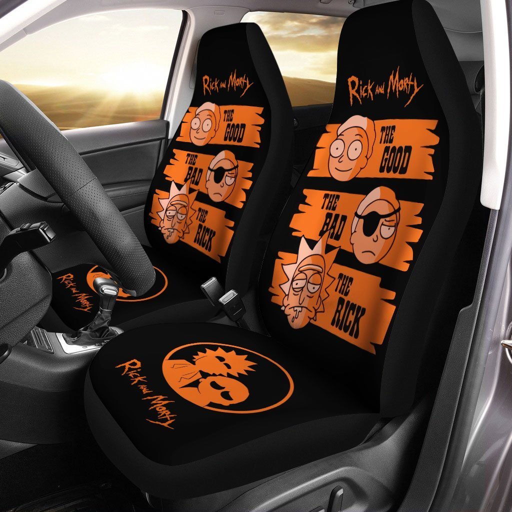 Rick and Morty Car Seat Covers Crossover The Good The Bad The Rick