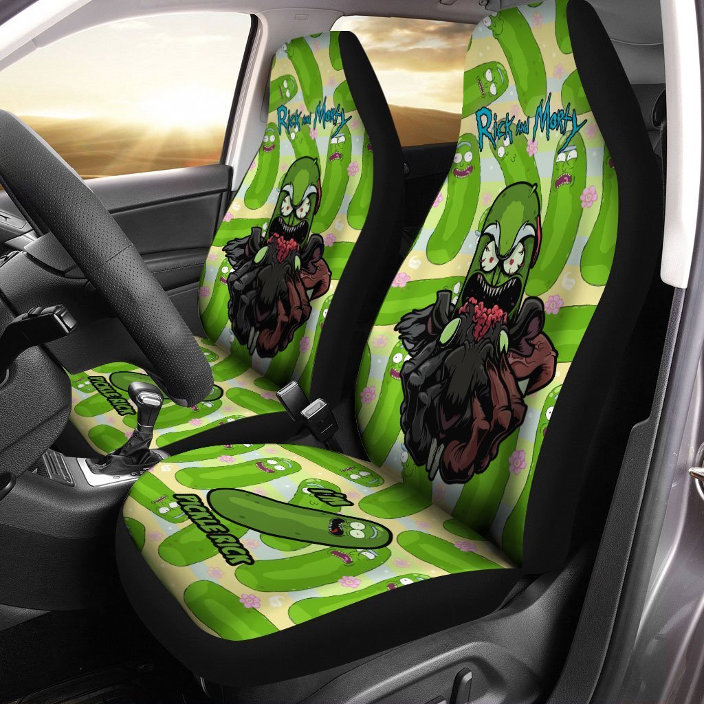 Rick and Morty Car Seat Covers Custom Mr Pickle