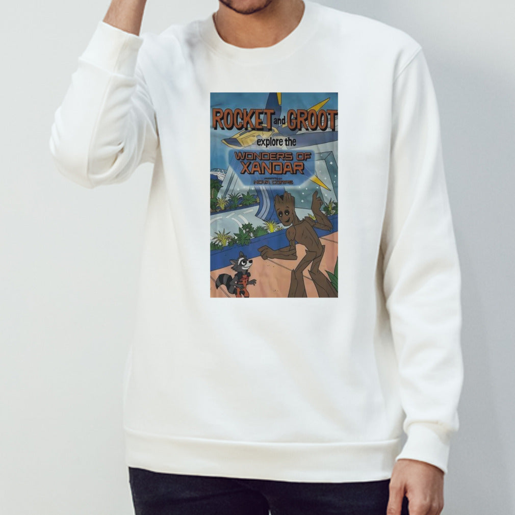 Rocket and Groot explore the wonders of xandar shirt
