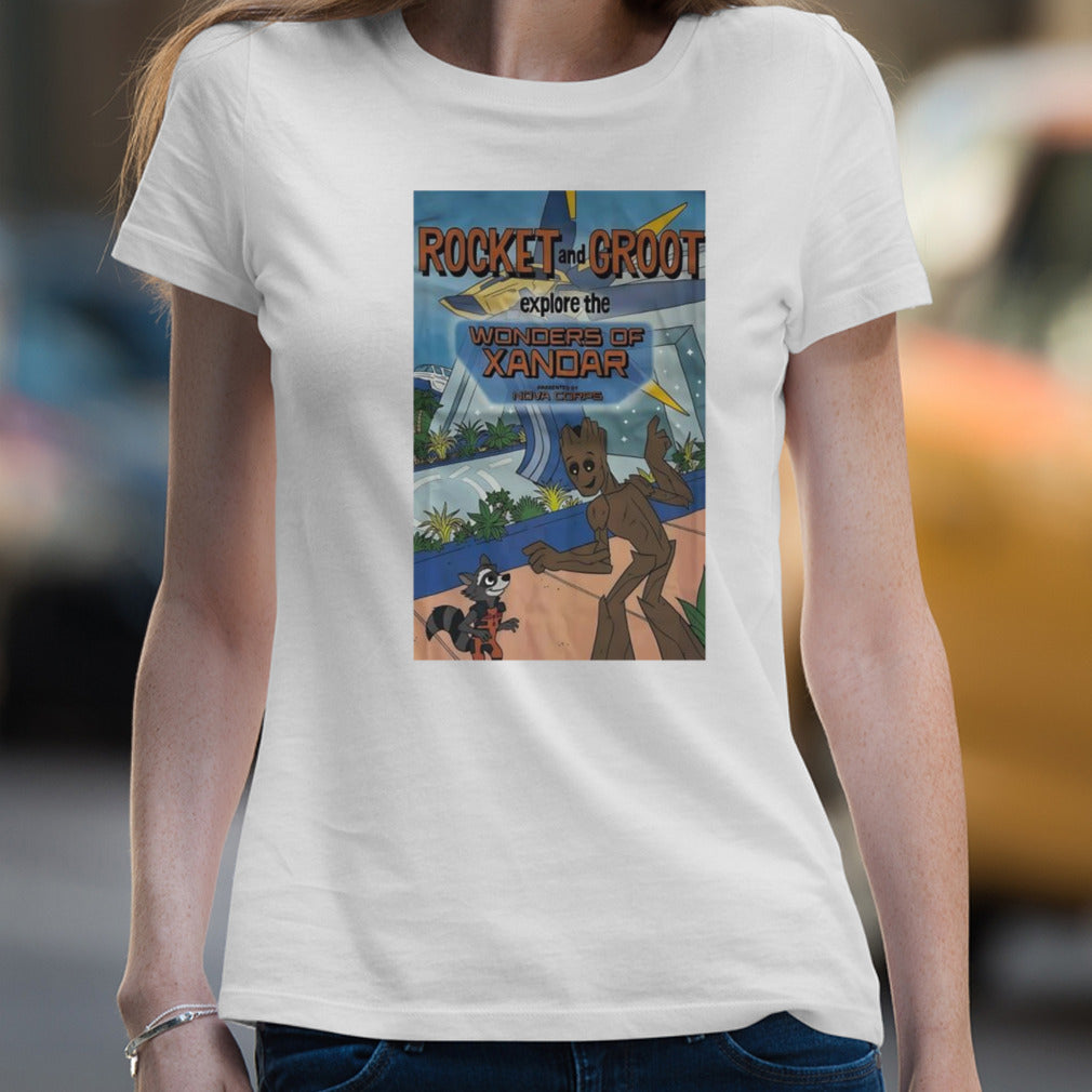 Rocket and Groot explore the wonders of xandar shirt