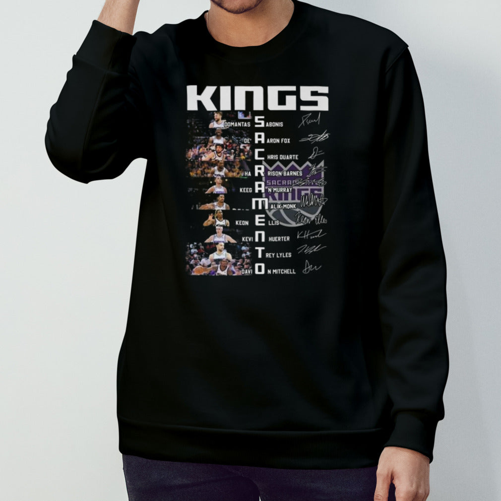 Sacramento Kings Basketball The All-star Squad Signatures T-shirts