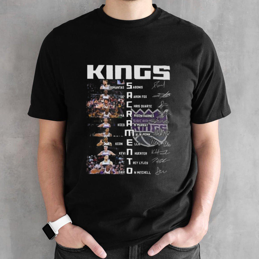 Sacramento Kings Basketball The All-star Squad Signatures T-shirts