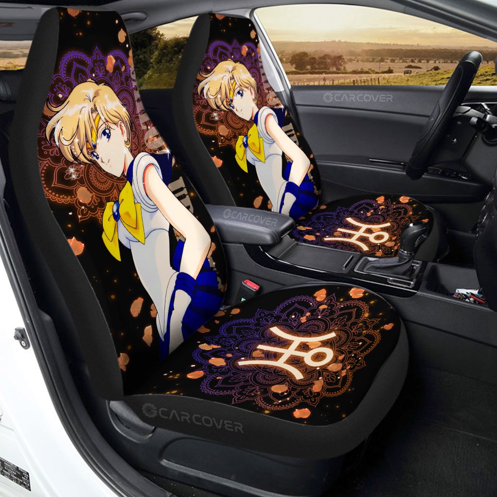 Sailor Uranus Car Seat Covers Custom Anime Sailor Moon Car Interior Accessories