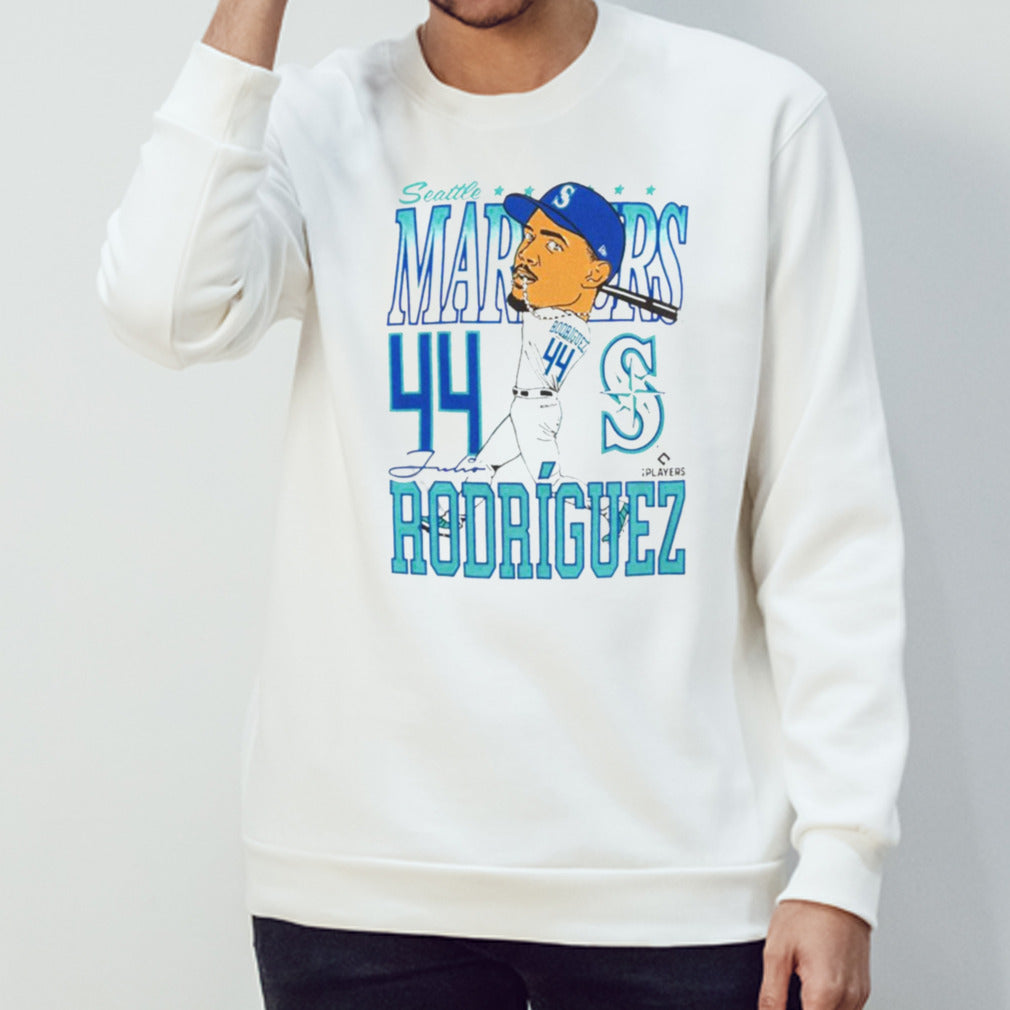 Seattle Mariners Julio RodrÃguez Caricature Baseball Shirt