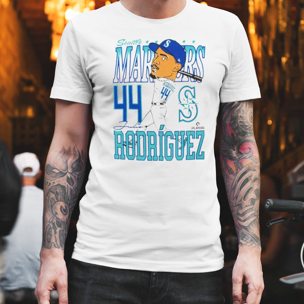 Seattle Mariners Julio RodrÃguez Caricature Baseball Shirt