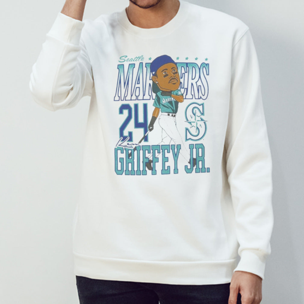 Seattle Mariners Ken Griffey Jr. Caricature Baseball Shirt
