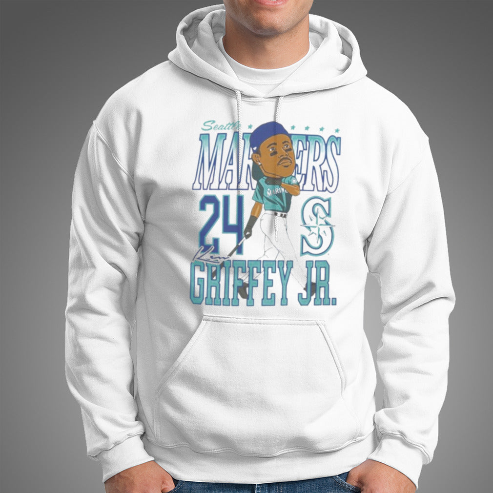 Seattle Mariners Ken Griffey Jr. Caricature Baseball Shirt