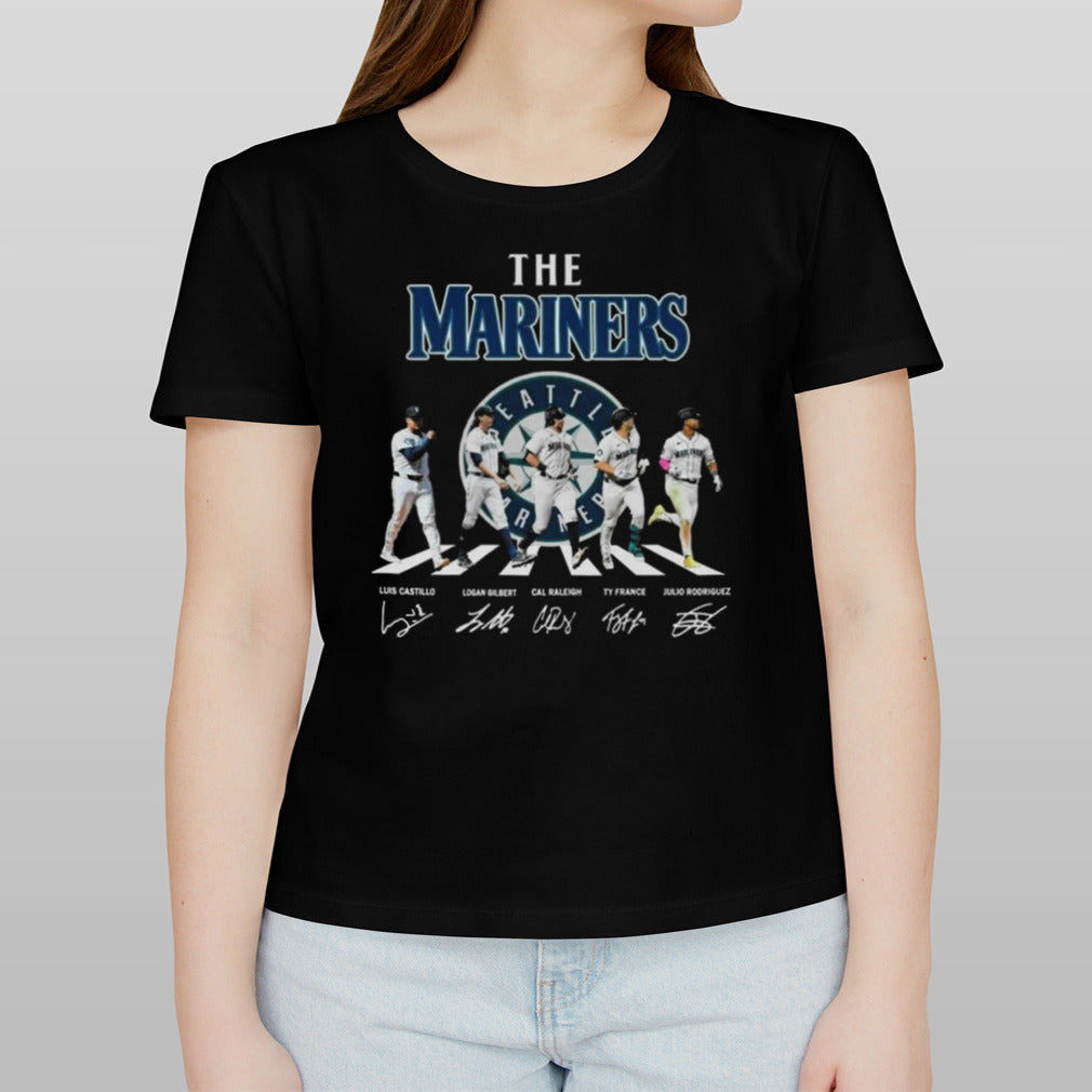 Seattle Mariners True Fan The Baseball Legends The Mariners Abbey Road Signatures T-shirt