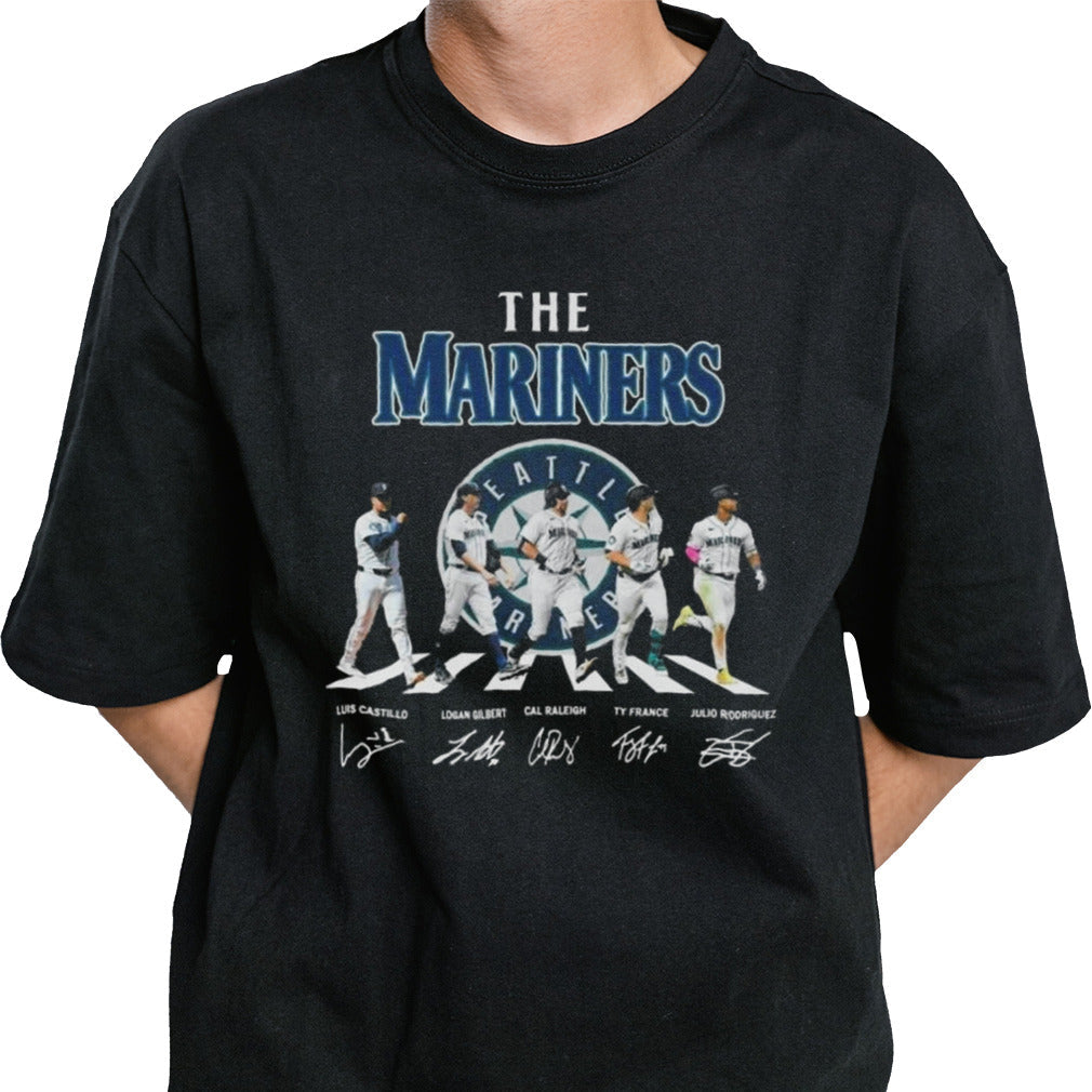 Seattle Mariners True Fan The Baseball Legends The Mariners Abbey Road Signatures T-shirt