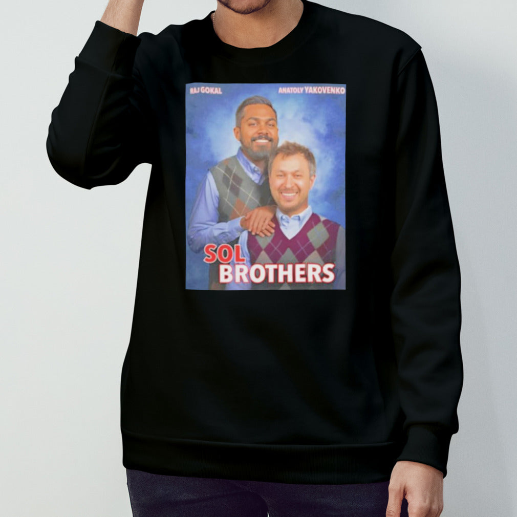 Sol Brothers Raj Gokal and Anatoly Yakovenko shirt