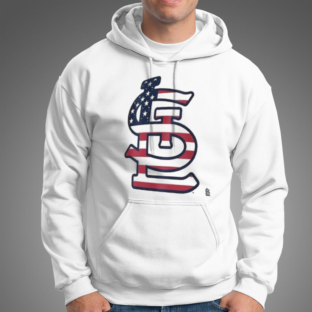 St. Louis Cardinals Logo 4th Of July Flag T-shirt