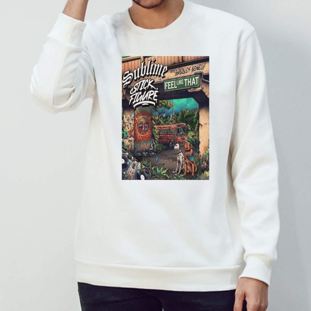 Sublime Ft Bradley Nowell x Stick Figure For Feel Like That Available Worldwide May 24th 2024 Shirt