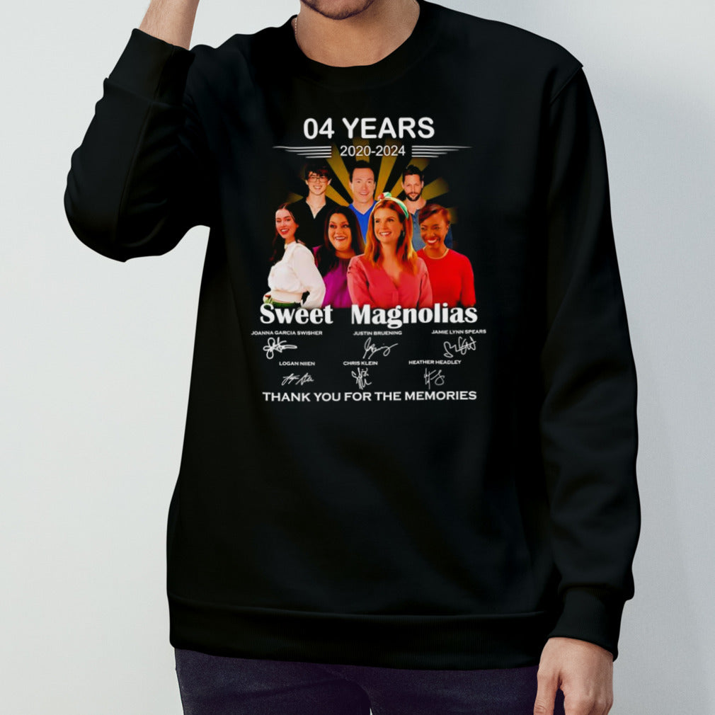 Sweet Magnolias 04 years 2020-2024 thank you for the memories signature shirt