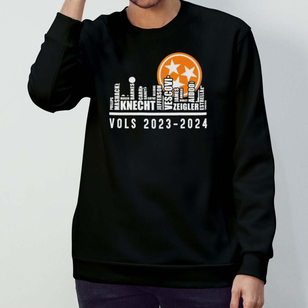Tennessee Vols 2023-2024 Skyline Players Name Shirt
