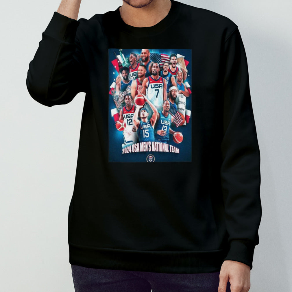 The 2024 Usa Mens’s National Team Usa Basketball T-shirts