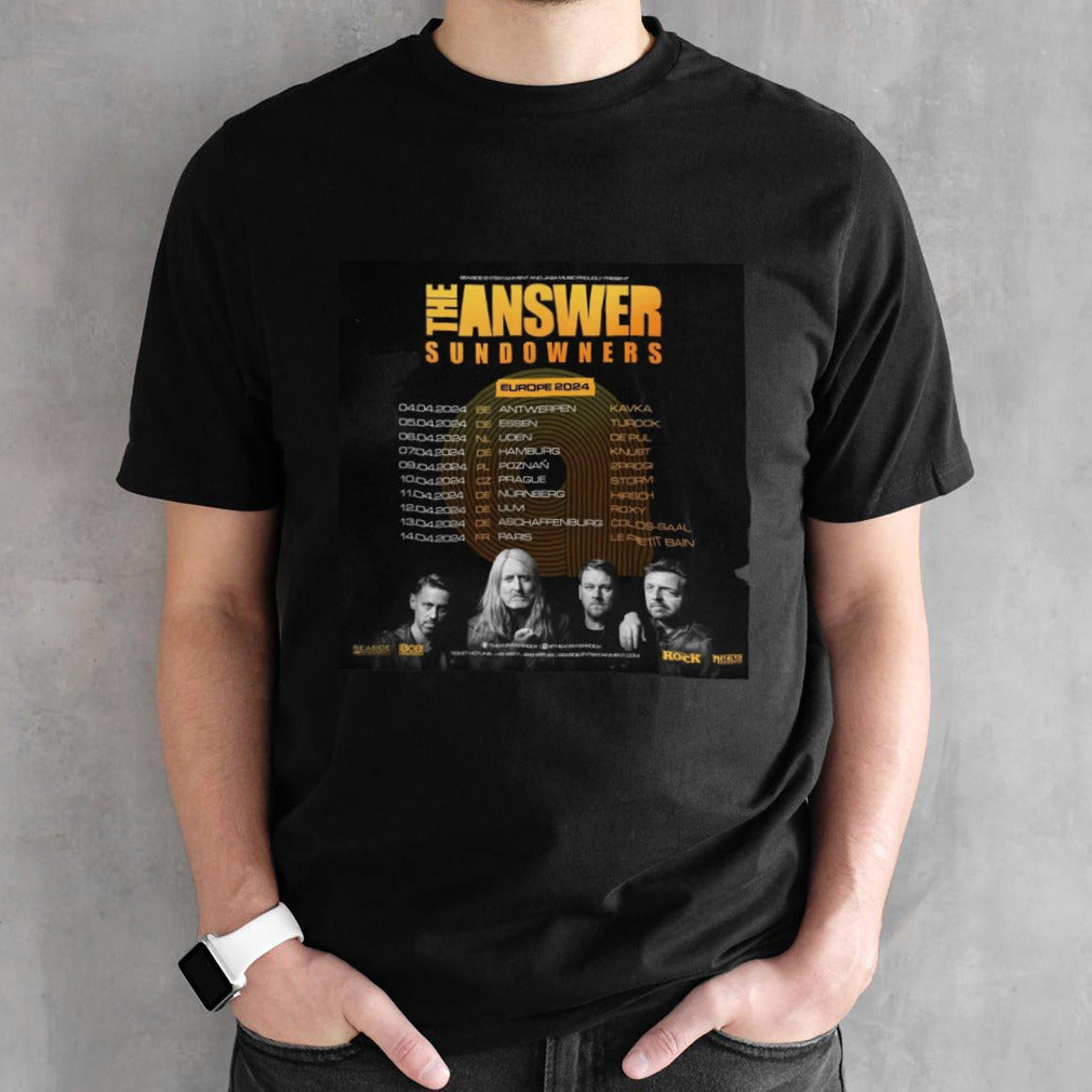 The Answer Europe Tour 2024 Shirts
