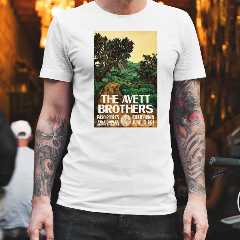 The Avett Brothers June 15 2024 Paso Robles CA Poster T-shirt