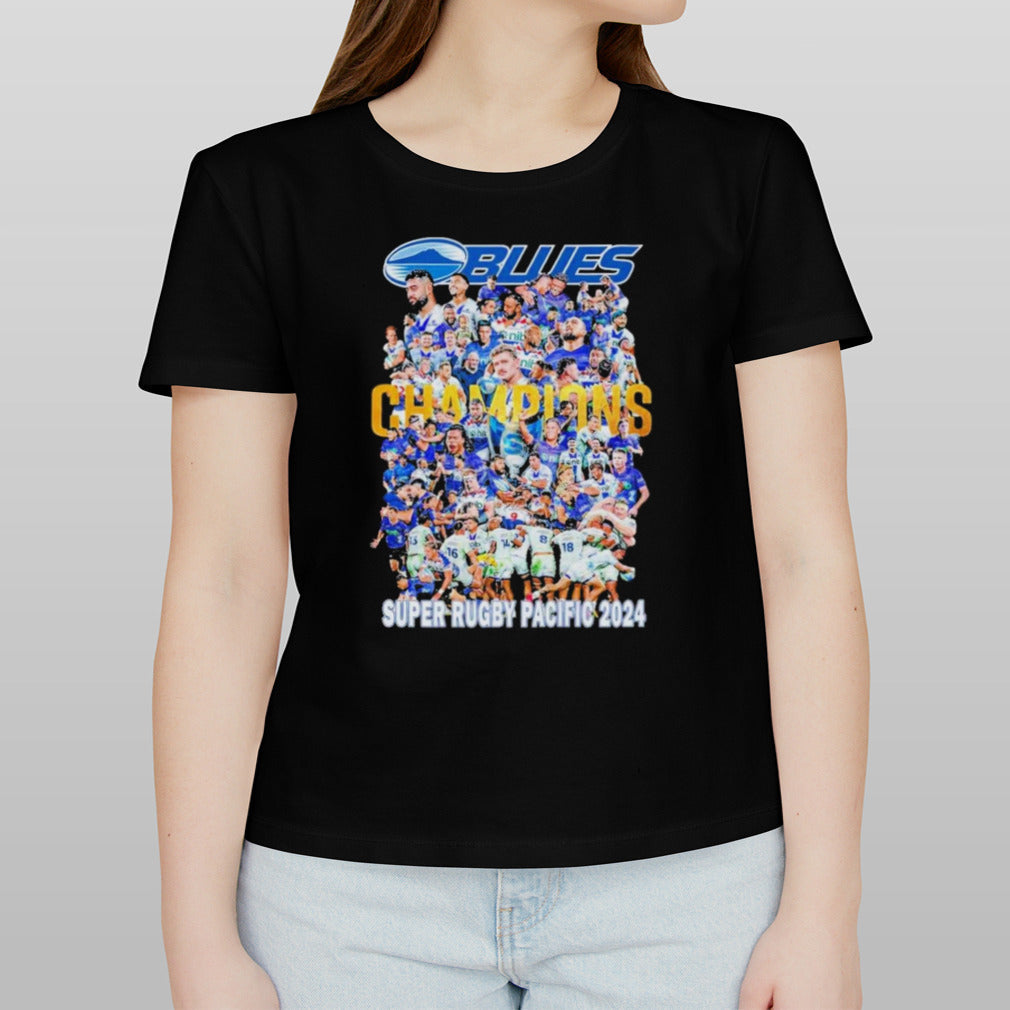 The Blues Super Rugby Pacific 2024 Champions T Shirt