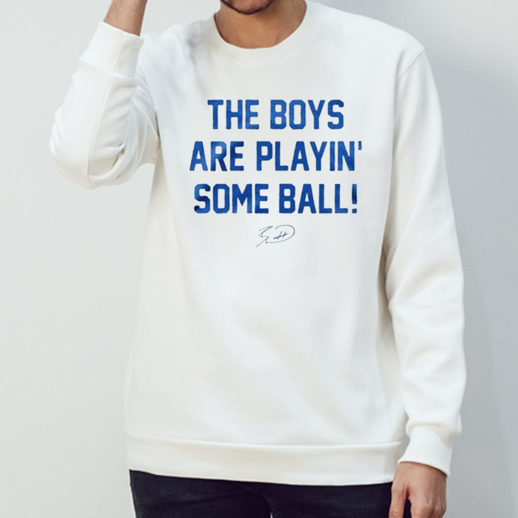 The Boys Are Playin’ Some Ball Women’s Ringer Shirt