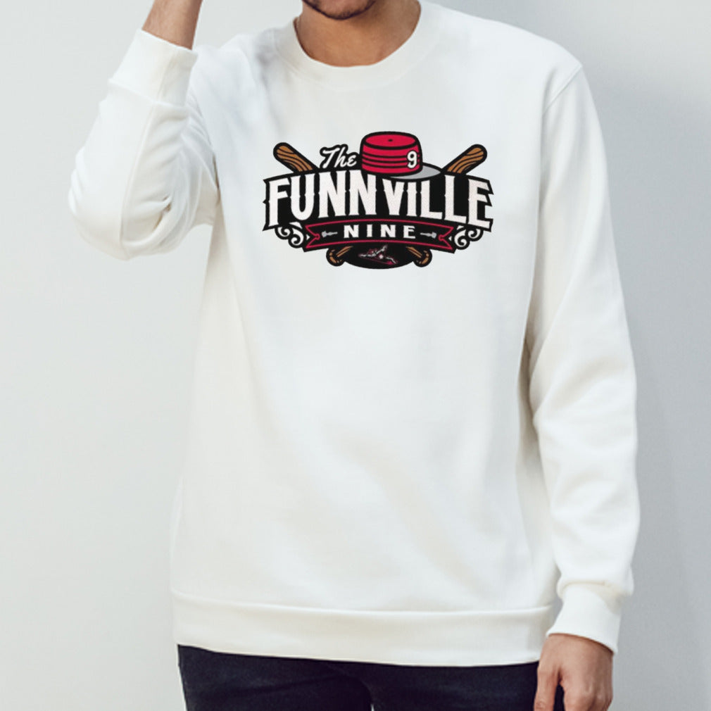 The Funnville Nine podcast of Richmond Flying Squirrels logo shirt